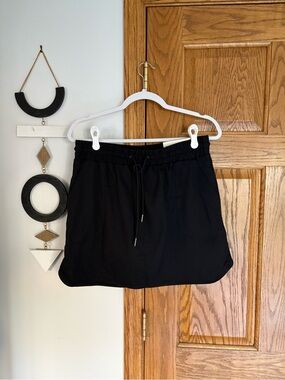 St. John's Bay Black Casual Drawstring Mini Skirt